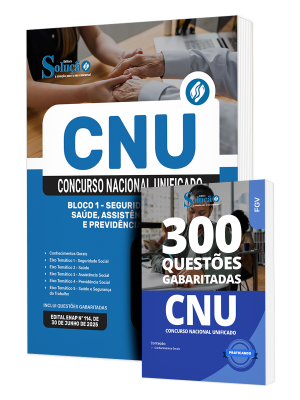 Combo CNU - Bloco 1 - Seguridade Social: Saúde, Assistência Social e Previdência Social - Imagem 1