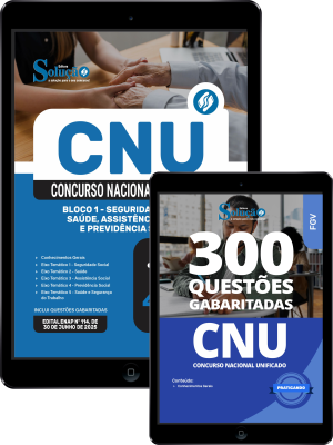 Combo CNU - Bloco 1 - Seguridade Social: Saúde, Assistência Social e Previdência Social - Imagem 1