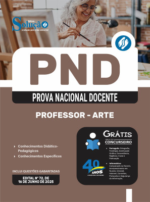 Apostila PND (CNU Professores) 2025 - Professor - Arte - Imagem 3