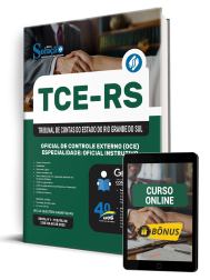 Capa Apostila TCE-RS 2025 - Oficial de Controle Externo (OCE) - Especialidade: Oficial Instrutivo