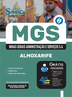 Apostila MGS MG 2025 - Almoxarife - Imagem 3