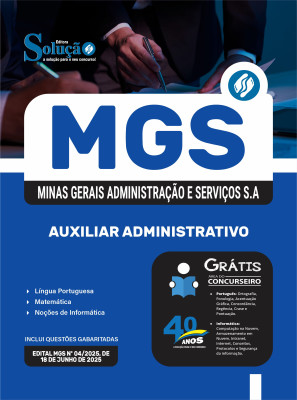 Apostila MGS MG 2025 - Auxiliar Administrativo - Imagem 3