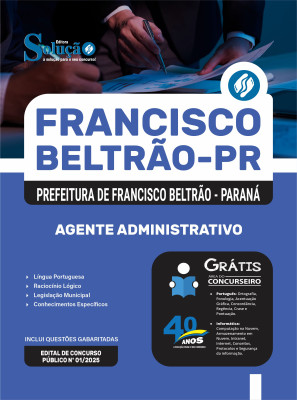 Apostila Prefeitura de Francisco Beltrão-PR 2025 - Agente Administrativo - Imagem 3