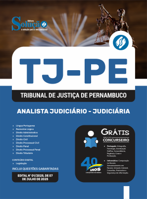 Apostila TJ-PE 2025 - Analista Judiciário - Judiciária - Imagem 3
