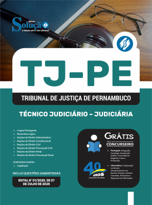 Apostila TJ-PE 2025 - Técnico Judiciário - Judiciária - Imagem 3