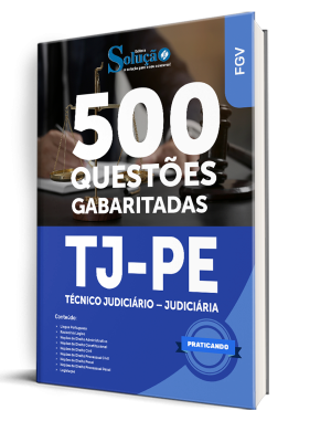 Caderno de Questões TJ-PE - Técnico Judiciário - Judiciária - 500 Questões Gabaritadas - Imagem 1
