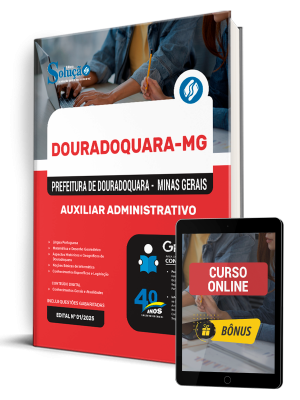 Apostila Prefeitura de Douradoquara – MG 2025 - Auxiliar Administrativo - Imagem 1