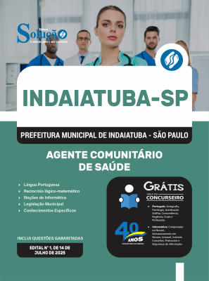 Apostila Prefeitura de Indaiatuba - SP em PDF 2025 - Agente Comunitário de Saúde - Imagem 1