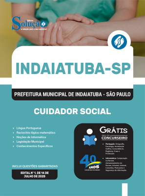Apostila Prefeitura de Indaiatuba - SP 2025 - Cuidador Social - Imagem 3
