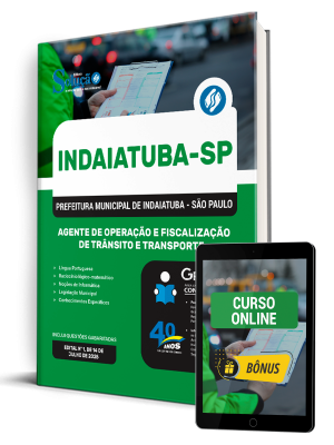 Apostila Prefeitura de Indaiatuba - SP 2025 - Agente de Operação e Fiscalização de Trânsito e Transporte - Imagem 1