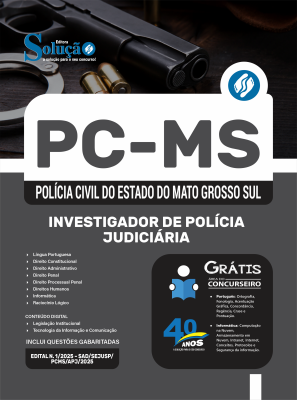 Apostila PC-MS 2025 - Investigador de Polícia Judiciária - Imagem 3