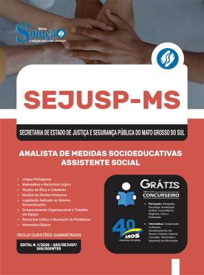Apostila SEJUSP-MS 2025 - Analista de Medidas Socioeducativas - Assistente Social - Imagem 3