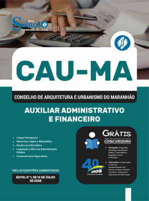 Apostila CAU-MA 2025 - Auxiliar Administrativo e Financeiro - Imagem 3