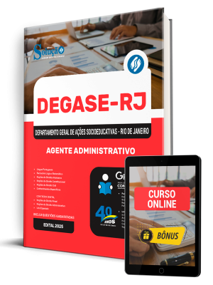 Apostila Degase 2025 - Agente Administrativo - Imagem 1