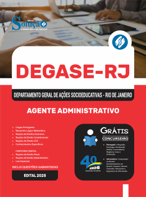 Apostila Degase 2025 - Agente Administrativo - Imagem 3