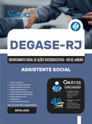Apostila Degase 2025 - Assistente Social - Imagem 3