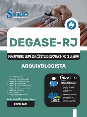 Apostila Degase 2025 - Arquivologista - Imagem 3