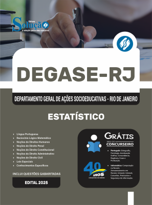 Apostila Degase 2025 - Estatístico - Imagem 3