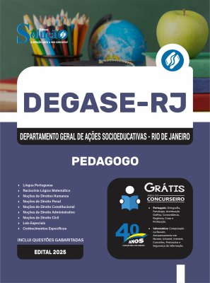 Apostila Degase 2025 - Pedagogo - Imagem 3