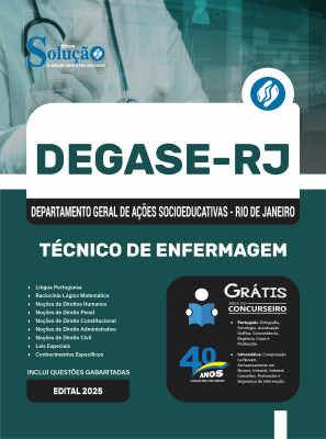 Apostila Degase em PDF 2025 - Técnico de Enfermagem - Imagem 1