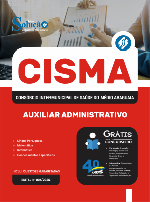 Apostila CISMA 2025 - Auxiliar Administrativo - Imagem 3