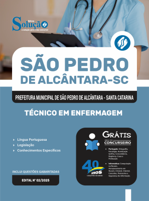 Apostila Prefeitura de São Pedro de Alcântara-SC 2025 - Técnico em Enfermagem - Imagem 3