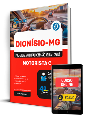 Apostila Prefeitura de Dionísio - MG 2025 - Motorista (CNH C) - Imagem 1