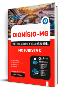 Apostila Prefeitura de Dionísio - MG 2025 - Motorista (CNH C) - Imagem 2