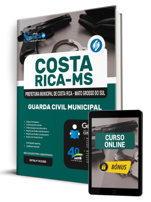 Apostila Prefeitura de Costa Rica-MS 2025 - Guarda Civil Municipal - Imagem 1