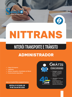 Apostila NITTRANS em PDF 2025 - Administrador - Imagem 1