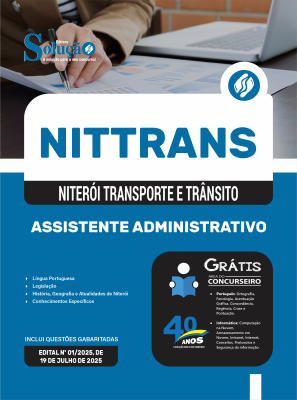 Apostila NITTRANS em PDF 2025 - Assistente Administrativo - Imagem 1
