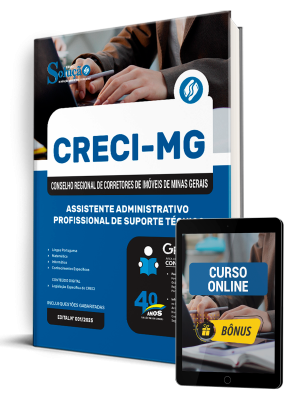 Apostila CRECI-MG 2025 - Assistente Administrativo - Profissional de Suporte Técnico - Imagem 1