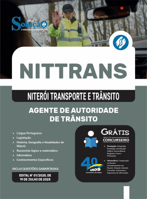 Apostila NITTRANS em PDF 2025 - Agente de Autoridade de Trânsito - Imagem 1