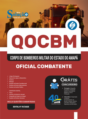 Apostila CBM-AP em PDF 2025 - Oficial Combatente - Imagem 1