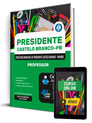 Apostila Prefeitura de Presidente Castelo Branco-PR 2025 - Professor - Imagem 1