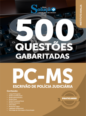 Caderno de Questões PC-MS - Escrivão de Polícia Judiciária - 500 Questões Gabaritadas - Imagem 2