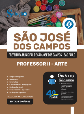 Apostila Prefeitura de São José dos Campos - SP 2025 - Professor II - Arte - Imagem 3
