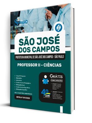 Apostila Prefeitura de São José dos Campos - SP 2025 - Professor II - Ciências - Imagem 2