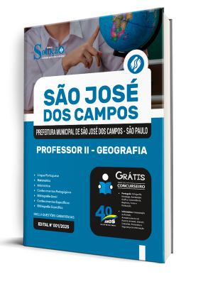 Apostila Prefeitura de São José dos Campos - SP 2025 - Professor II - Geografia - Imagem 2