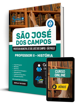 Apostila Prefeitura de São José dos Campos - SP 2025 - Professor II - História - Imagem 1