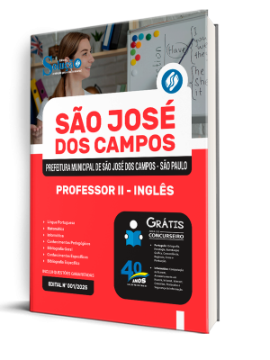 Apostila Prefeitura de São José dos Campos - SP 2025 - Professor II - Inglês - Imagem 2