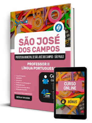 Apostila Prefeitura de São José dos Campos - SP 2025 - Professor II - Língua Portuguesa - Imagem 1