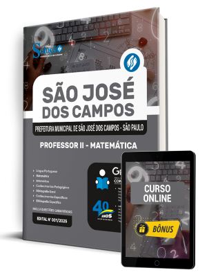 Apostila Prefeitura de São José dos Campos - SP 2025 - Professor II - Matemática - Imagem 1