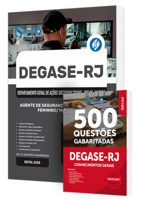 Combo DEGASE - Agente de Segurança Socioeducativa - Feminino/Masculino - Imagem 1