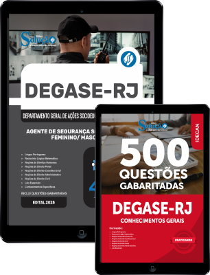 Combo DEGASE - Agente de Segurança Socioeducativa - Feminino/Masculino - Imagem 1