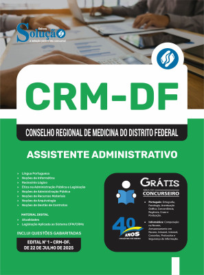 Apostila CRM-DF 2025 - Assistente Administrativo - Imagem 3