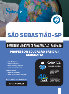 Apostila Prefeitura de São Sebastião - SP 2025 - Professor Educação Básica II - Geografia - Imagem 3