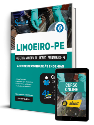 Apostila Prefeitura de Limoeiro-PE 2025 - Agente de Combate às Endemias - Imagem 1