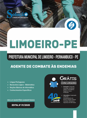 Apostila Prefeitura de Limoeiro-PE 2025 - Agente de Combate às Endemias - Imagem 3