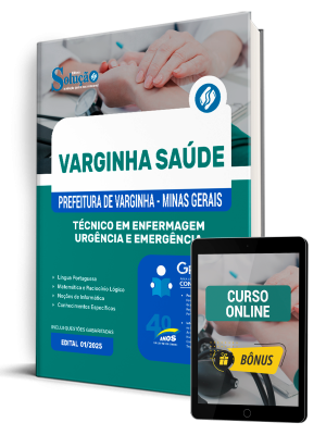 Apostila Prefeitura de Varginha - MG 2025 - Técnico em Enfermagem – Urgência e Emergência - Imagem 1